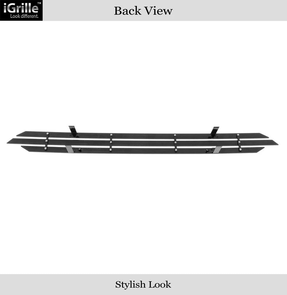 Bumper Grille Insert for Toyota Tacoma (2012-2015) Black Wide Rivet