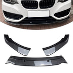 3 x Front Bumper Spoiler Lip for BMW 2 Series F22 220i 225i 228i (2014-2019)