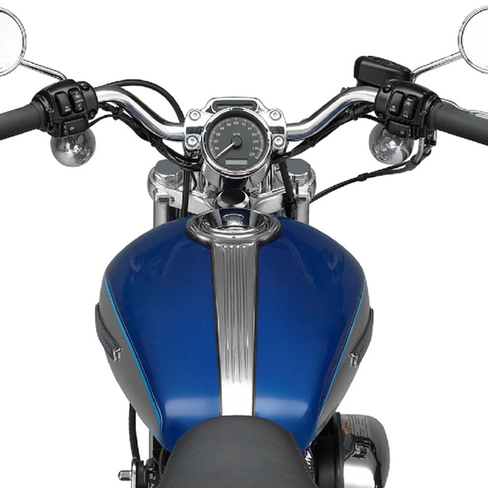 Triple Tree Fork Stem Upper Nut Bolt Cover for Harley Sportster XL883 XL1200 (2004–2023)