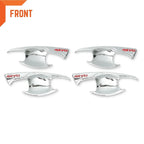 Chrome Red Door Handle Insert Bowl Cup Trim for Toyota Hilux Revo (2015-2023)
