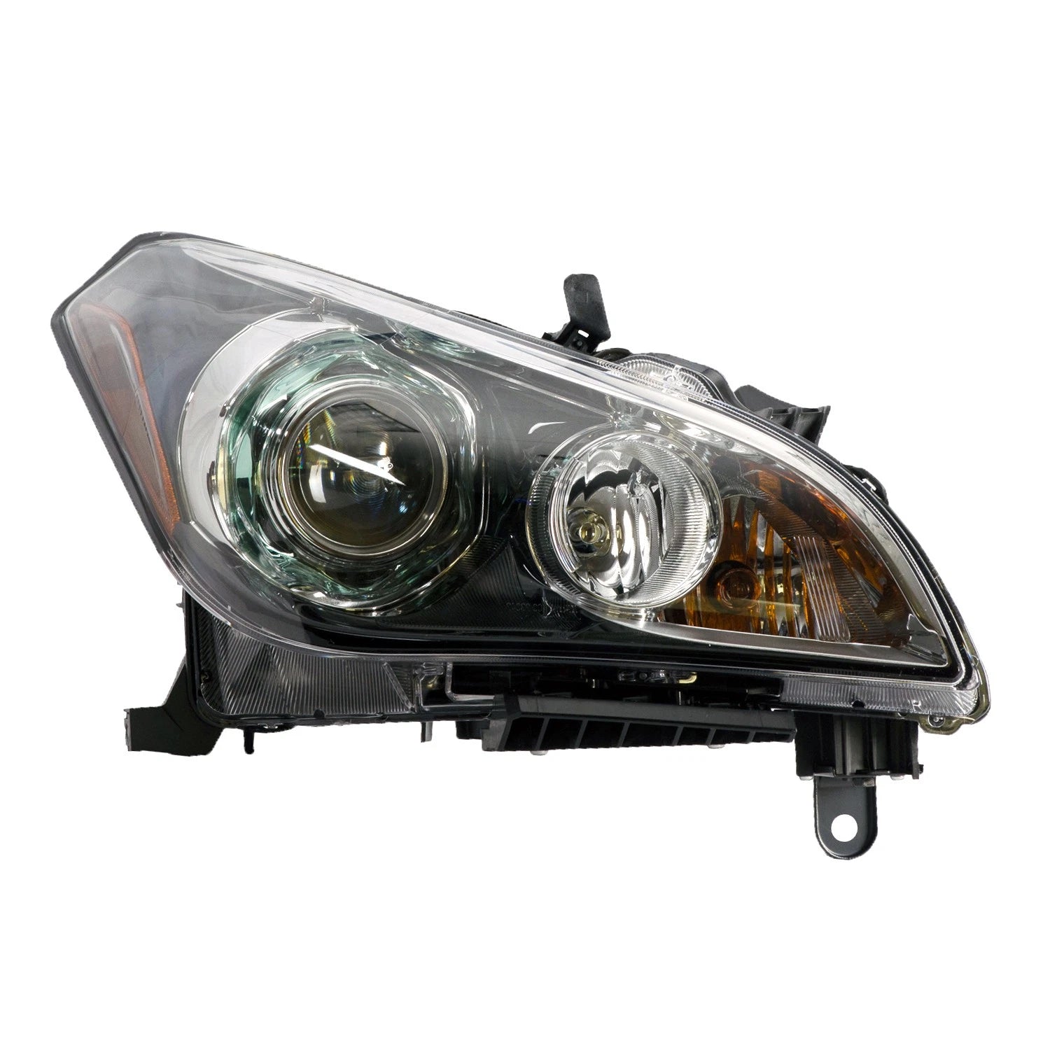 Replacement Passenger HID Headlight Assembly w/Smoke Tint w/o Adaptive Lamps