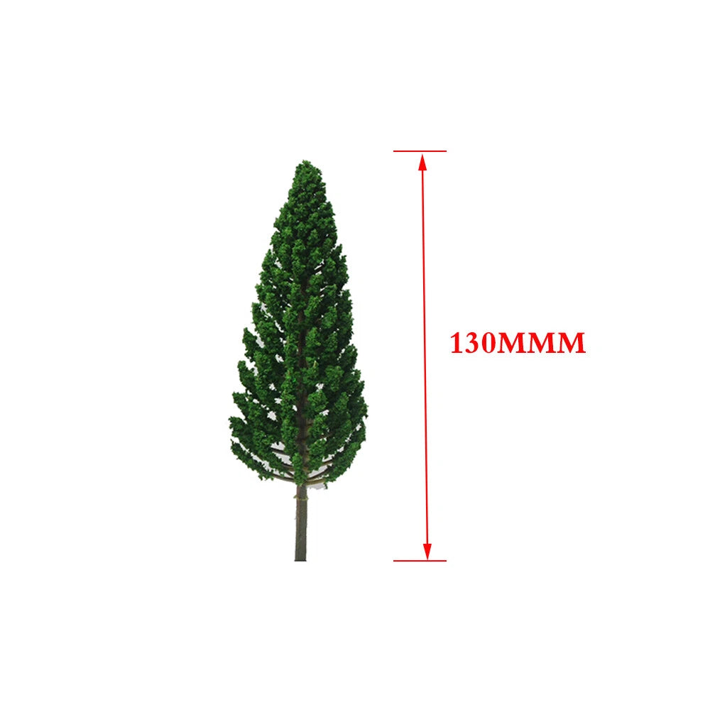 20pcs 13cm Pine Trees for Railroad Train Park Landscape Layout