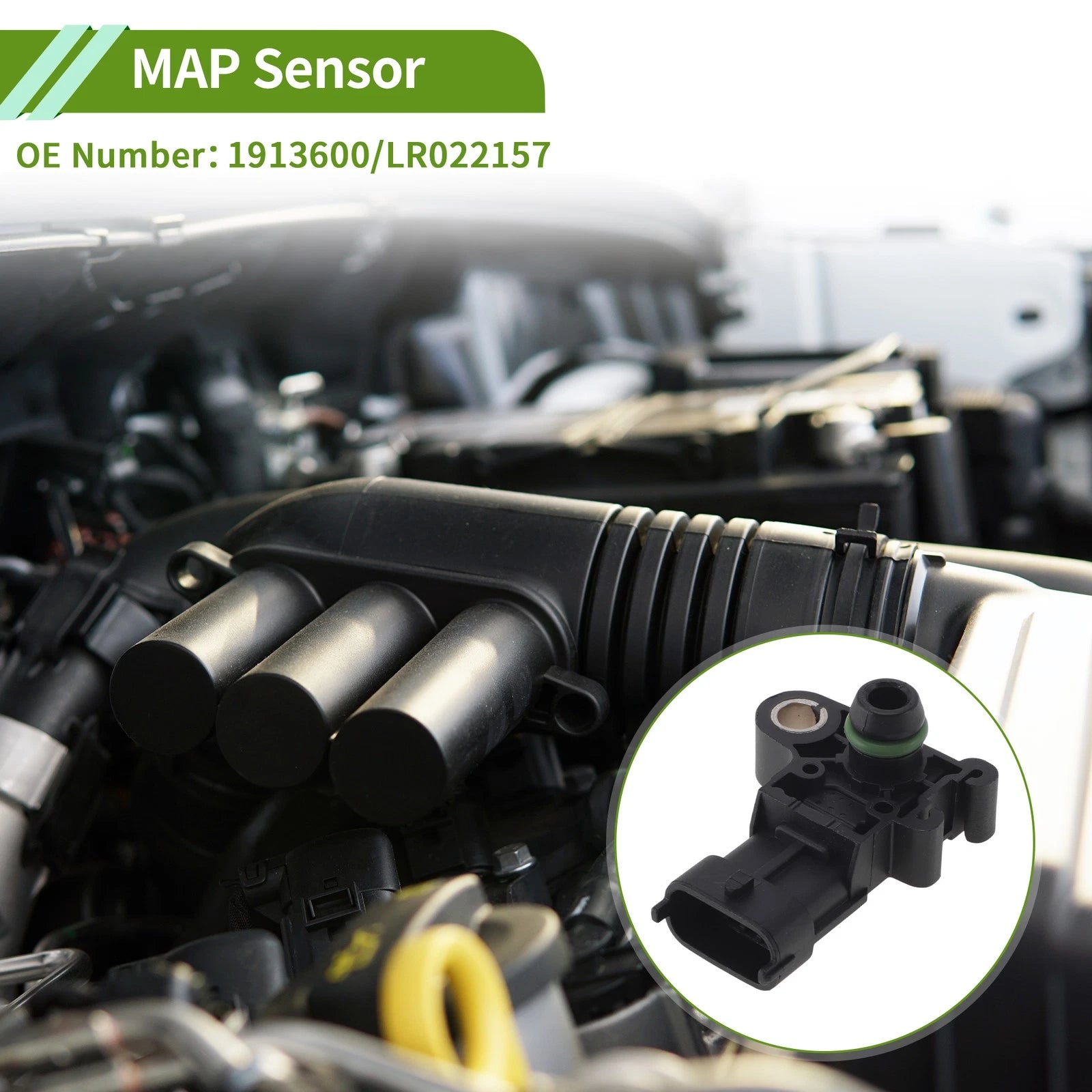 MAP Sensor for Ford Fiesta VI (CB1) (2010–2017) No.1913600