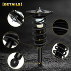 Set of 2 Rear Complete Struts Springs for Nissan Sentra (2000–2006)