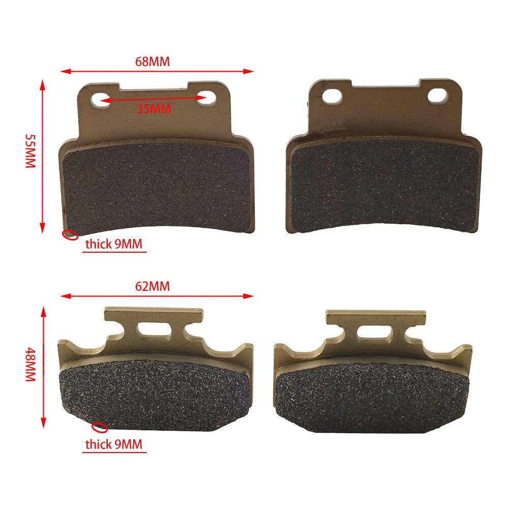 Front Rear Brake Pads for Yamaha MT-125A ABS (2019–2021)
