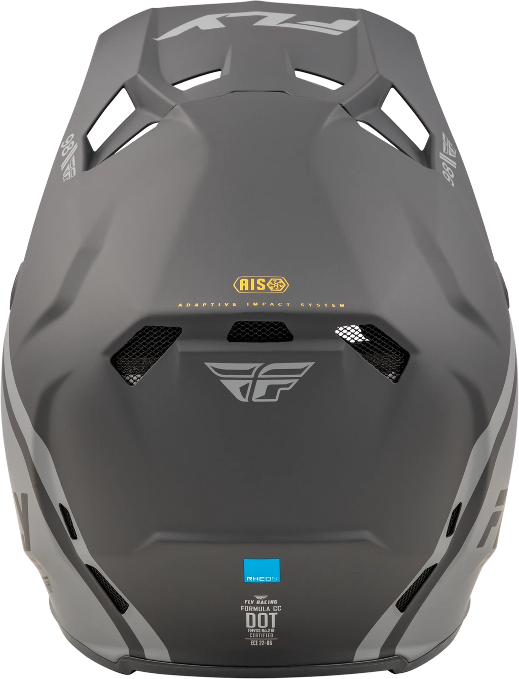 Fly Racing Formula CC Objective Helmet for Offroad (Small, Black/Grey)