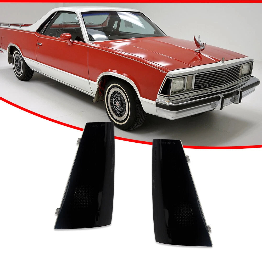 Front Side Marker Light Housings for Chevy El Camino & Malibu (1980–1981)