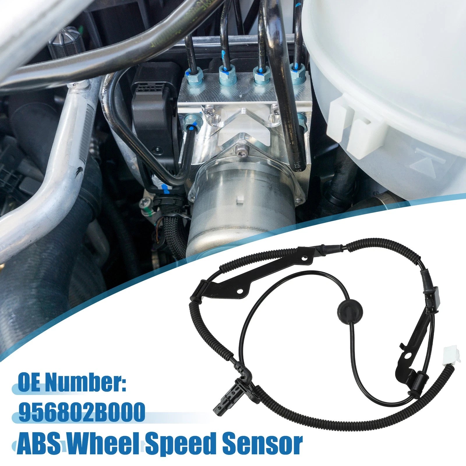 Rear Left ABS Wheel Speed Sensor No. 956802B000 for Hyundai Santa Fe (2007–2012)