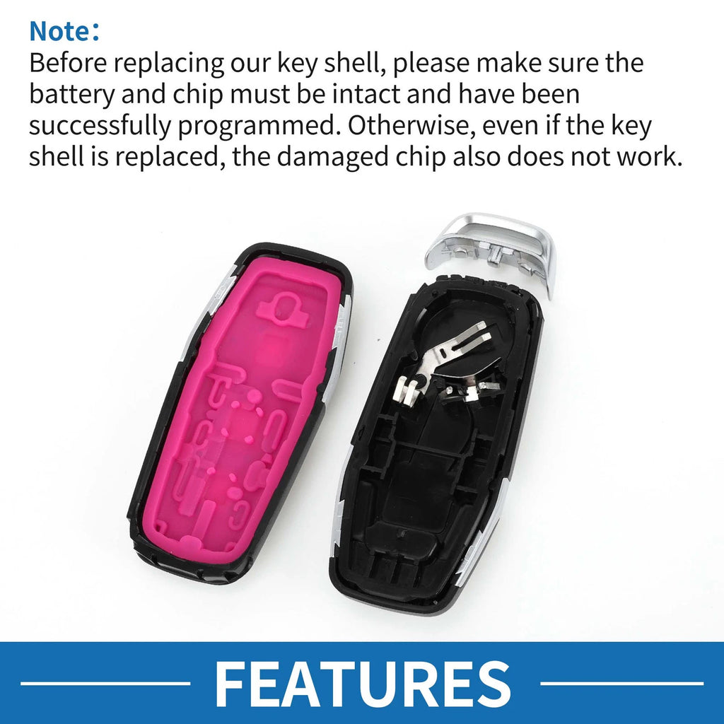 3X Keyless Entry Remote Fob Key Shell Case for Ford Mondeo (2014–2018)