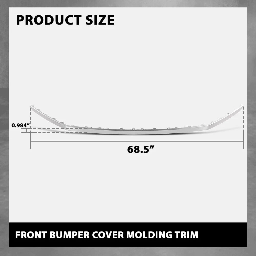 Front Bumper Molding Trim Insert for Audi SQ5 Q5 Sline (2018–2020)