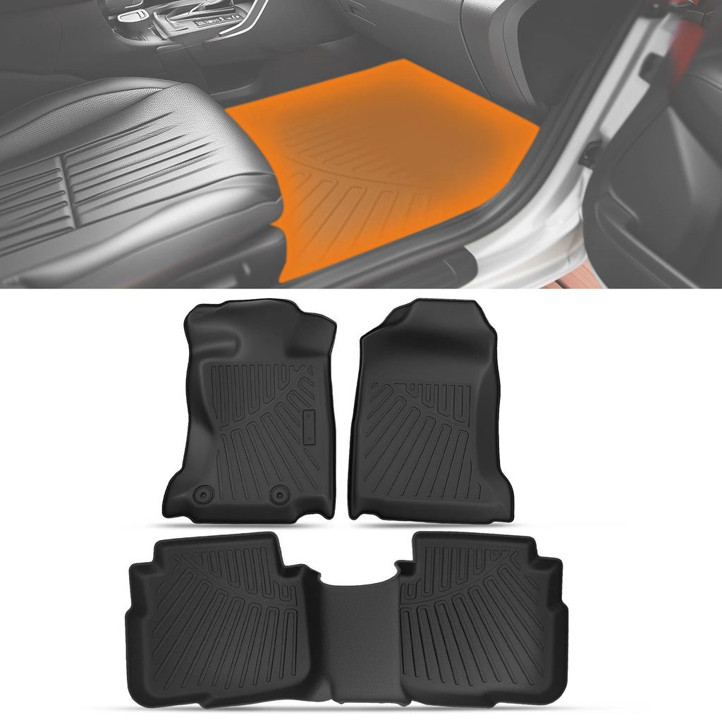 Set of 2 All Weather TPE Floor Mat Liners for Subaru Legacy/Outback (2020–2025)