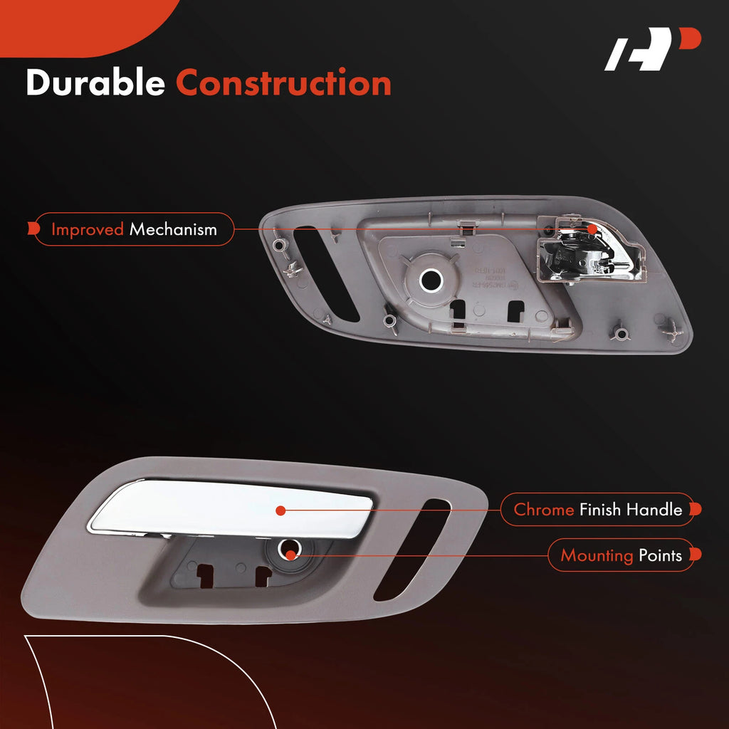2X Front Plastic Interior Door Handle for Chevrolet Silverado 1500 (2019-2023)