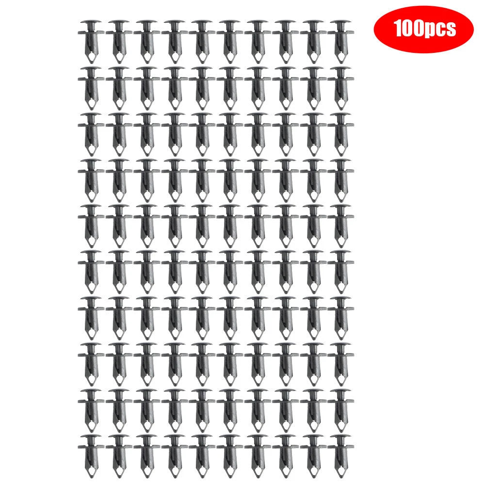 100pcs Nylon Push Type Retainer Clips for Nissan