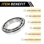 Deep Groove Ball Bearing P6 for Scooter Skateboard Wheel (6015NR)
