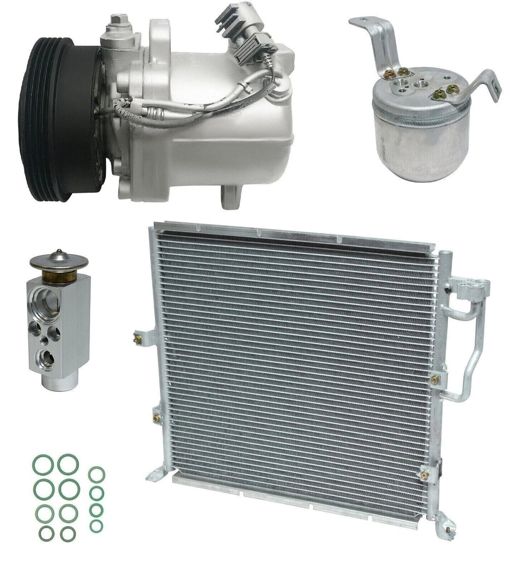 AC Compressor Kit W Condenser for BMW 318i E46 (1998–1999)