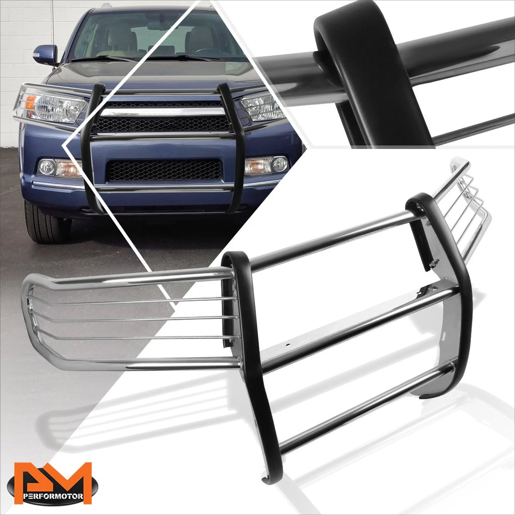 Stainless Steel Front Bumper Brush Grille Guard Chrome for 10-13 4Runner