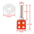 2X Custom Red Plastic License Plate Bolt Screws for Motorcycle Chopper Bobber