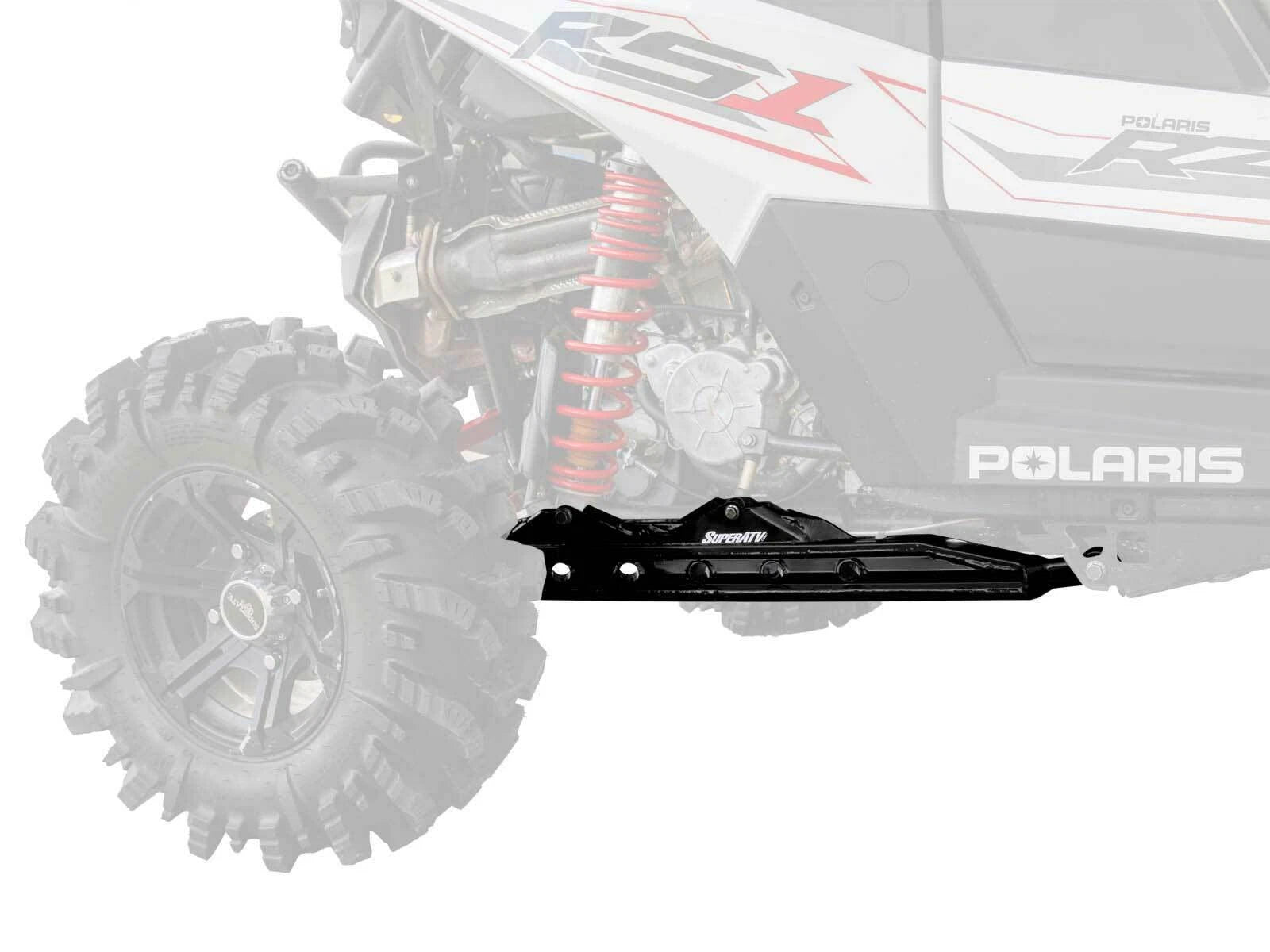 SuperATV Rear Trailing Arms for Polaris RZR RS1 (2018–2021) - Black