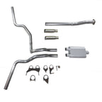 Dual Exhaust Kit for Toyota Tacoma (2016–2023) 2.5" 2 Chamber Rolled Edge Tip