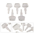 5 x KV02 Heavy Equipment Ignition Keys for Kato Excavator Models (HD)