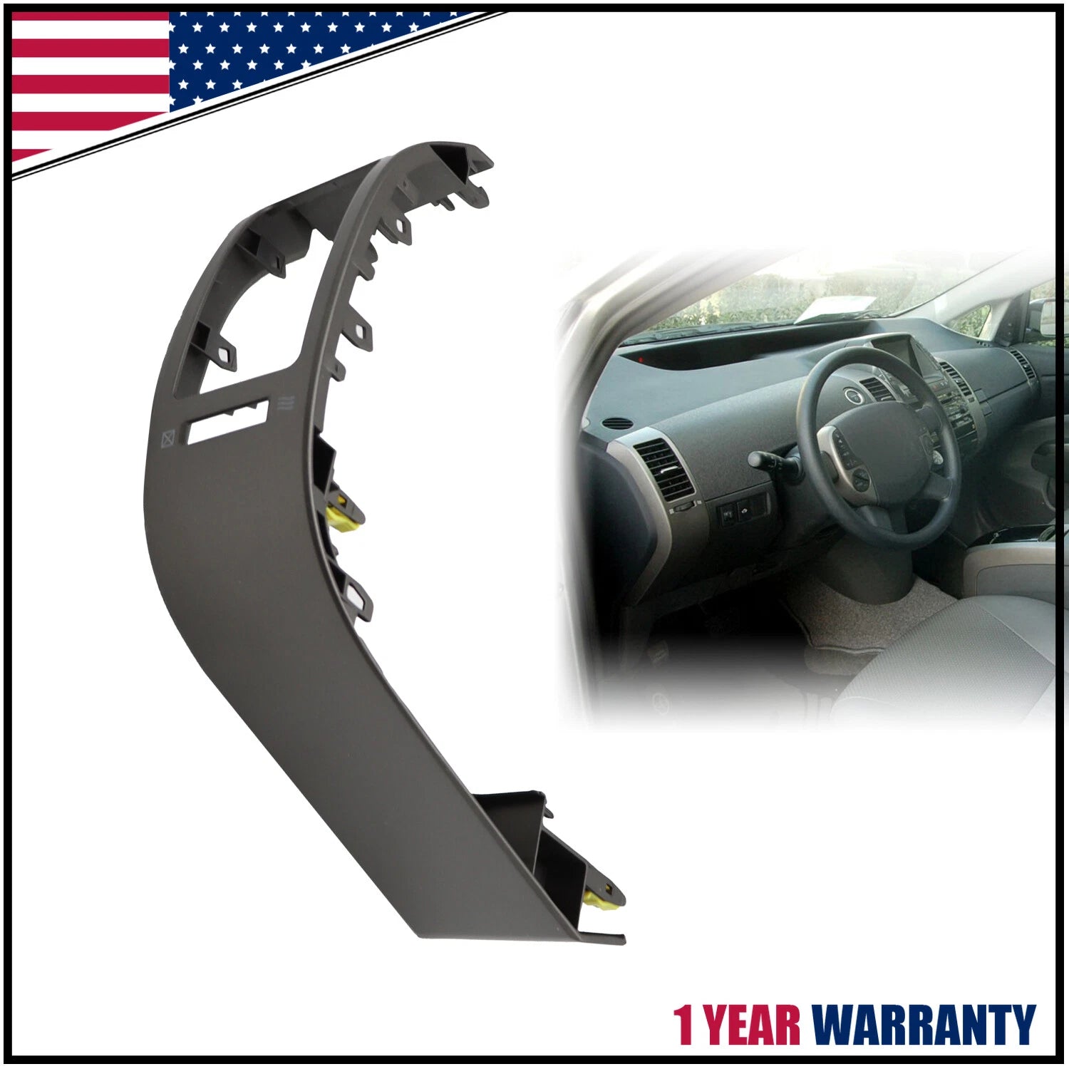 Left Driver Inner A/C Dash Air Vent Cover Trim for Toyota Prius (2004–2009)