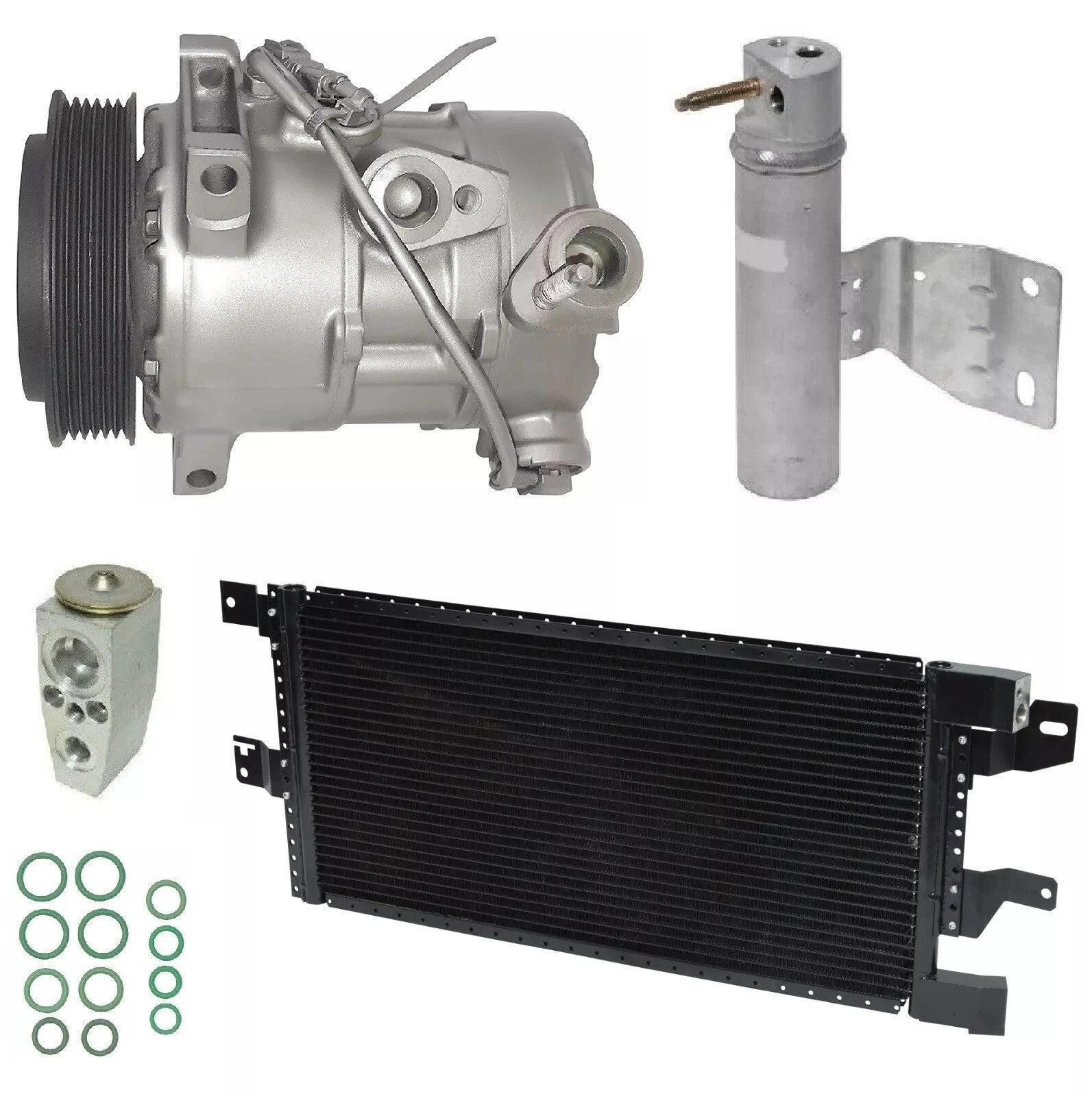 AC Compressor Kit with Condenser for Jeep Patriot 2.4L (2014–2014)