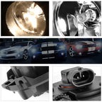 Clear Lens Front Bumper Fog Lights + Switch for Nissan Frontier/Xterra (2005–2015)