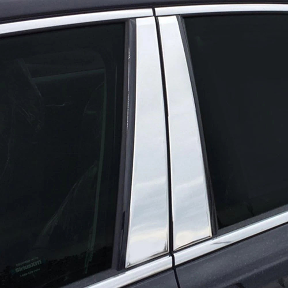 Luxury Stainless Steel Pillar Post Trim Kit 4pc for Kia Cadenza (2017–2021)