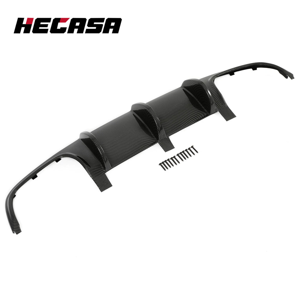 Rear Bumper Diffuser for Mercedes Benz W204 C-Class (2008–2011) Carbon Fiber
