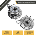 Front Wheel Bearings Hubs for Chevrolet Silverado GMC Sierra 2500 HD (2001–2010)