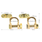 2Pcs Brass Terminals for Secure Connections (Universal)