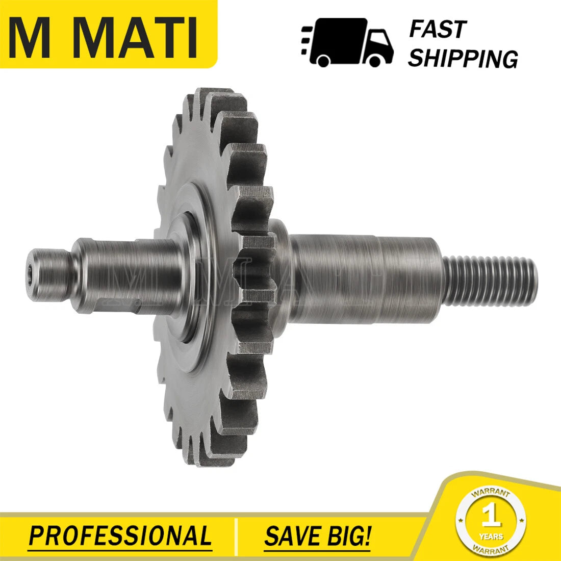 Water Pump Impeller Shaft Gear for Honda CR125R (1997–2007)