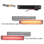 Set of 4 LED Side Marker Lights for Ford E-Series Van (1975–1991)