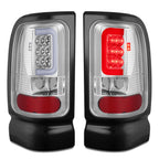 LED C-Tube Tail Brake Light Lamps for Dodge Ram 1500 2500 3500 (1994–2002)