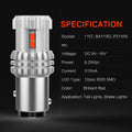 2X Red 1157 LED Brake Stop Turn Signal Tail Light Bulbs 7528 2357 2057 for