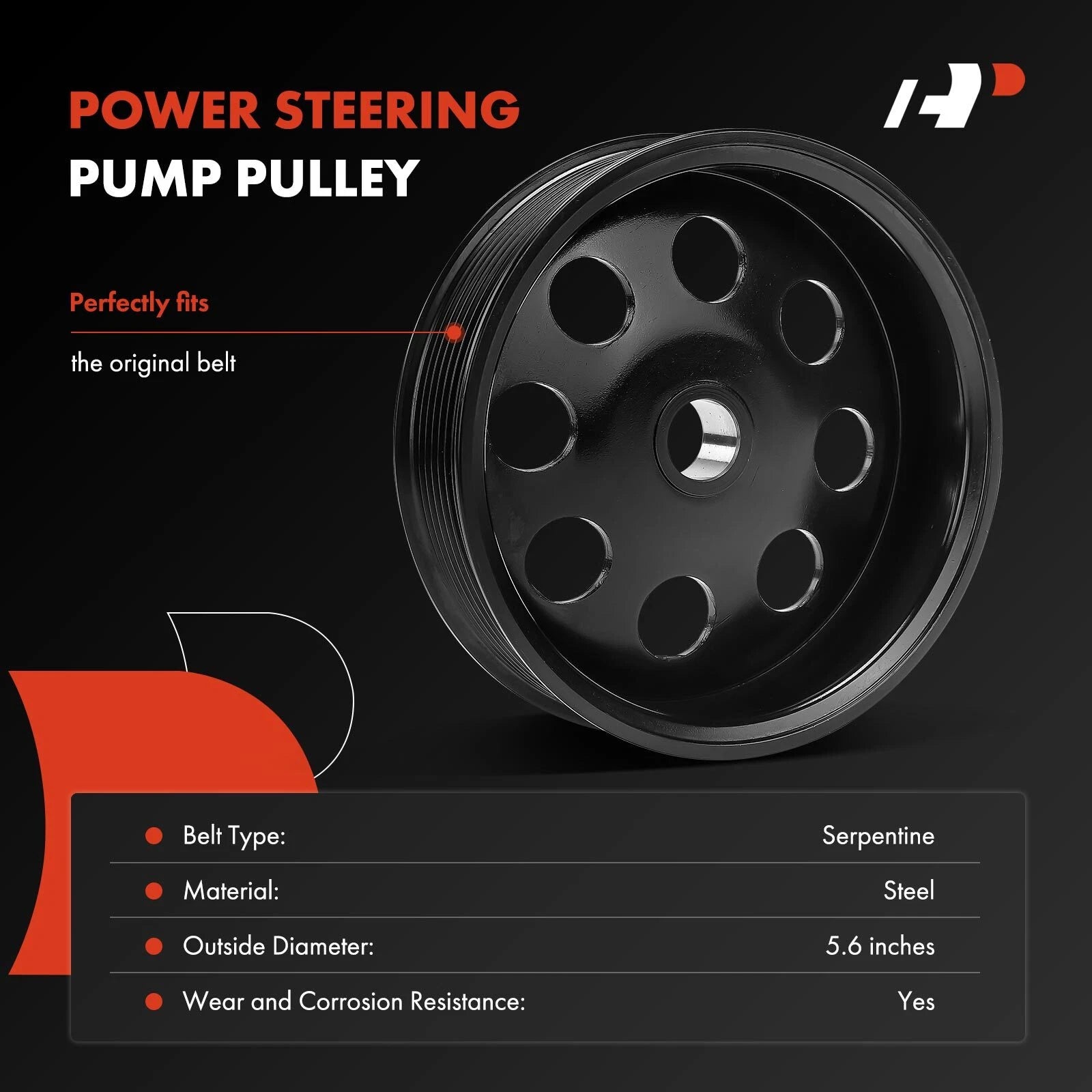 Power Steering Pump Pulley for Ford F-250/F-350 Super Duty (2011–2016)