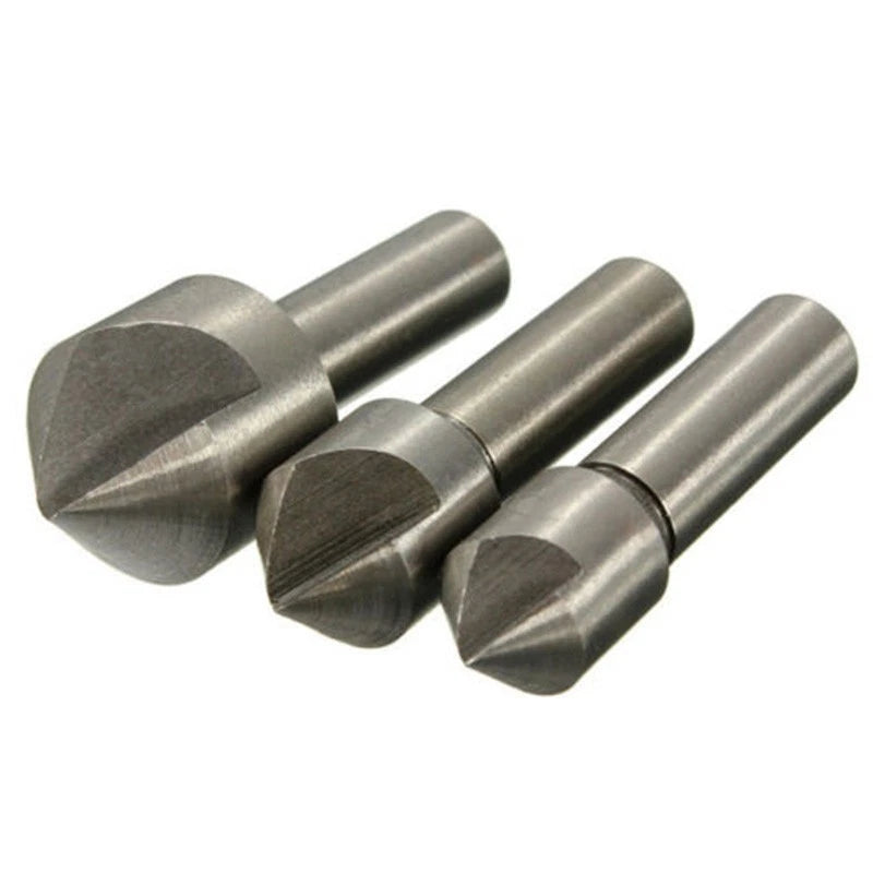 3pcs HSS Countersink Drill Bit Set for Steel Wood (10/12/16mm)