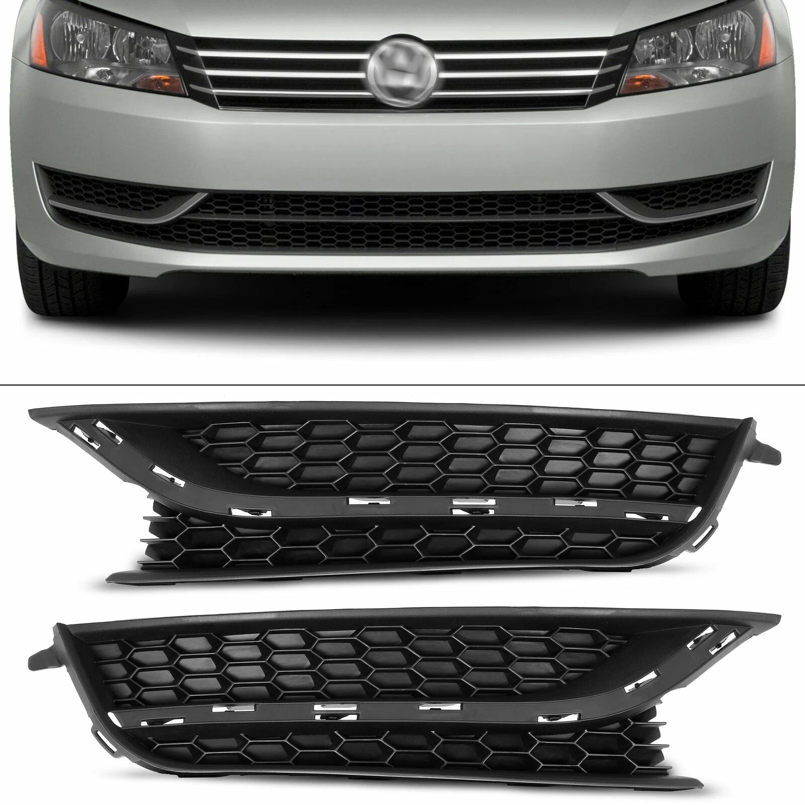 Fog Light Cover Bezel Pair for Volkswagen Passat (2012–2015)