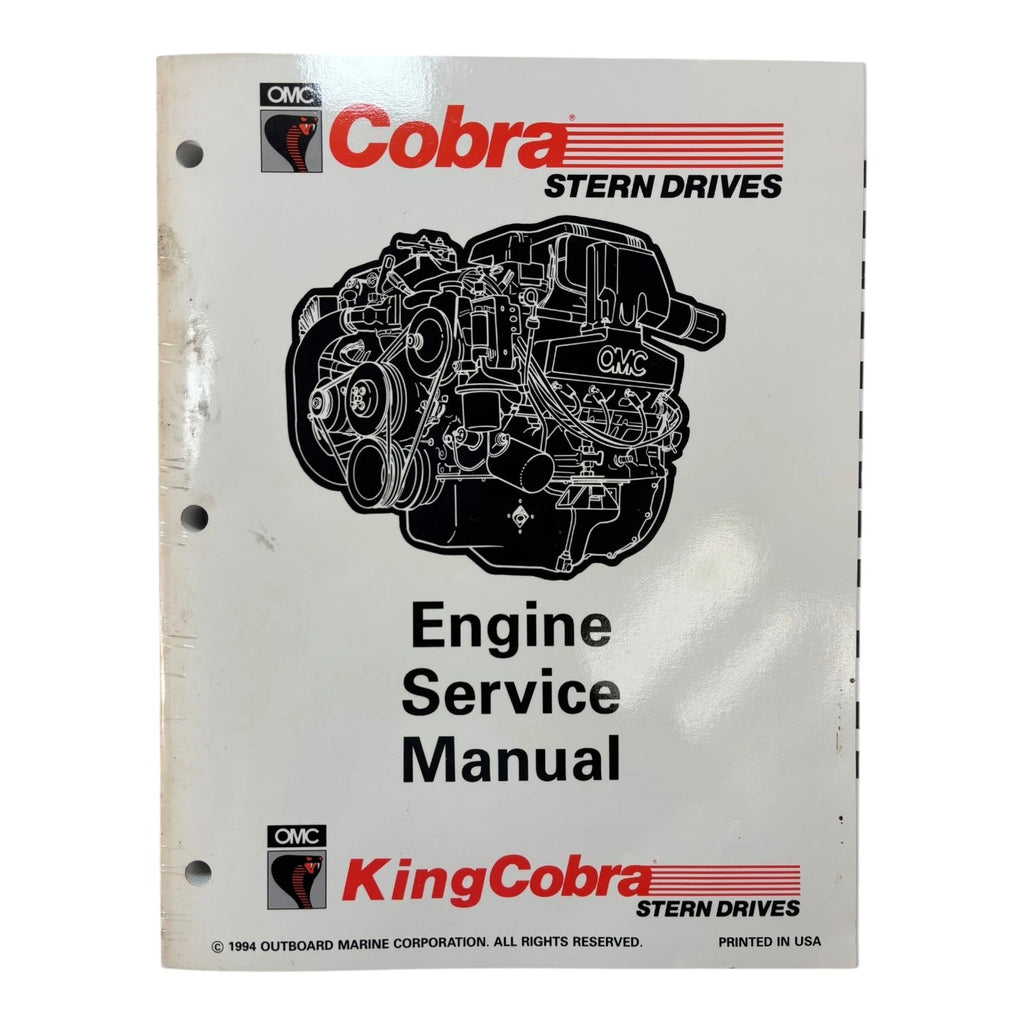 OMC Cobra Stern Drives Engine Service Manual 503168 (1994)