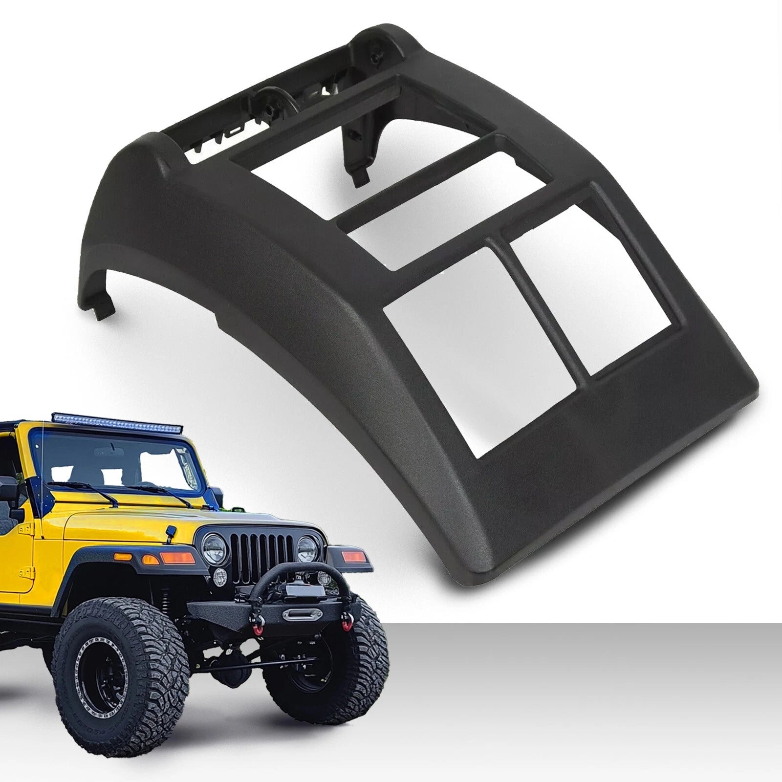 Double Din Dash Panel Bezel for Jeep Wrangler TJ (1997–2002)