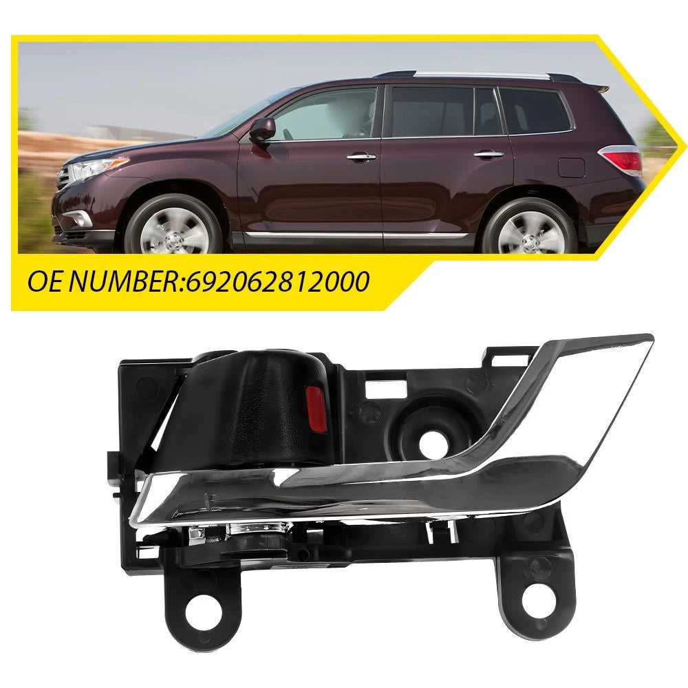 Front/Rear Driver Black Interior Door Handle for Toyota Highlander (2008–2013)