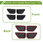 Interior Door Handle Bowl Cover Trim for Nissan Rogue (2021–2025) Black