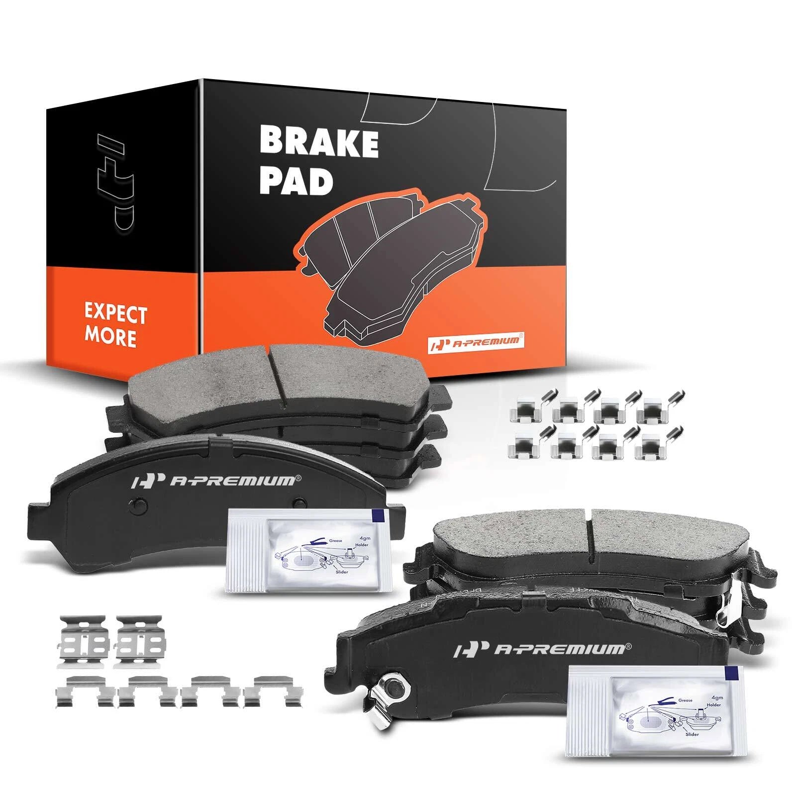 Set of 8 Ceramic Brake Pads for Chevy Blazer (1997–2005) S10 GMC Isuzu
