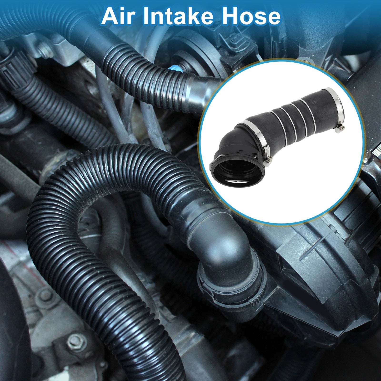 Engine Air Intake Hose with Clamps for BMW 5 Series Touring (2004–2010) No. 11618506079