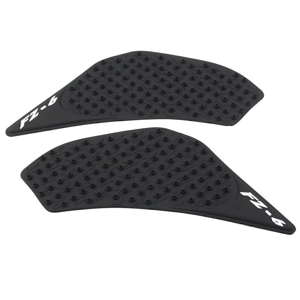Pair Gas Tank Side Pad Fuel Grip Decal Sticker for Yamaha FZ6 (2006–2010)