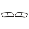 2X Rear Exhaust Muffler Tail Pipe Cover Trim for Audi Q7 (2016–2019) Glossy Black