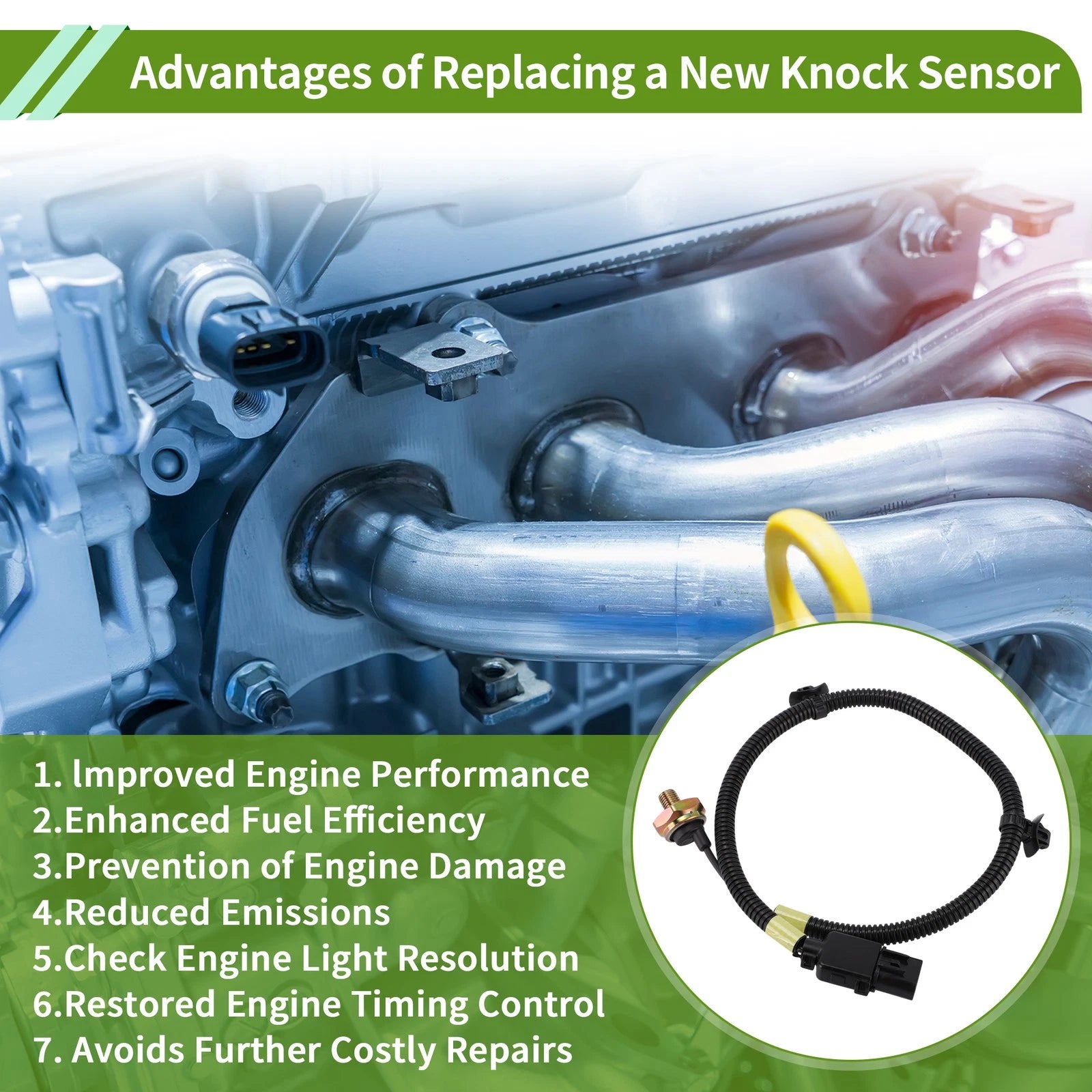 1 Pc No.3851039810 Ignition Knock Sensor for Kia Sorento (2003–2006)