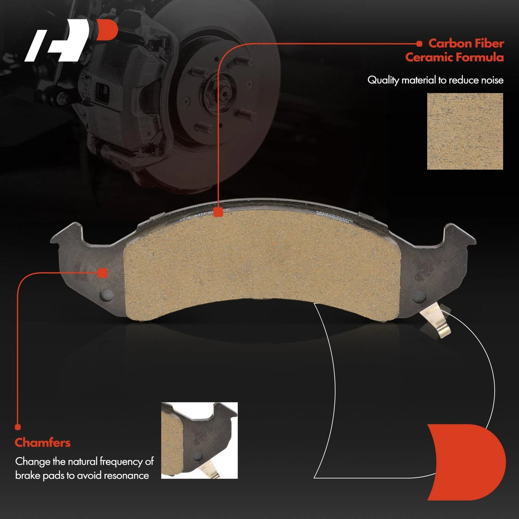 Set of 4 Front Ceramic Brake Pads for Chevrolet Camaro (1994–1997)