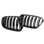 Gloss Black Front Kidney Grille for BMW 5-Series F10 F11 (2010-2016)