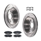 Set of 2 Rear Brake Rotors & Ceramic Pads for GMC Acadia (2007–2016)